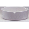 4" Round White Ceramic Ashtrays